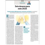 Seis deseos para este 2025 por Leonie Roca, presidenta de AFIN