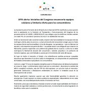 AFIN alerta: Iniciativa del Congreso encarecería equipos celulares y limitaría oferta para los consumidores 