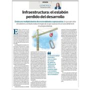 Infraestructura: el eslabón perdido del desarrollo, por Leonie Roca, presidenta de AFIN