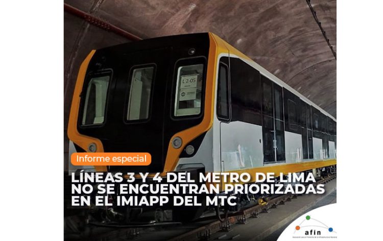 Líneas 3 y 4 del metro de Lima no se encuentran priorizadas en el IMIAPP del MTC | Informe especial