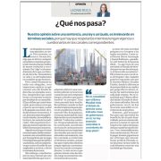 ¿Qué nos pasa?, por Leonie Roca, presidenta de AFIN