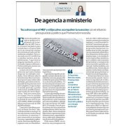 De agencia a ministerio, por Leonie Roca, presidenta de AFIN