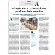 Infraestructura: cuatro lecciones para fomentar la inversión, por Leonie Roca, presidenta de AFIN